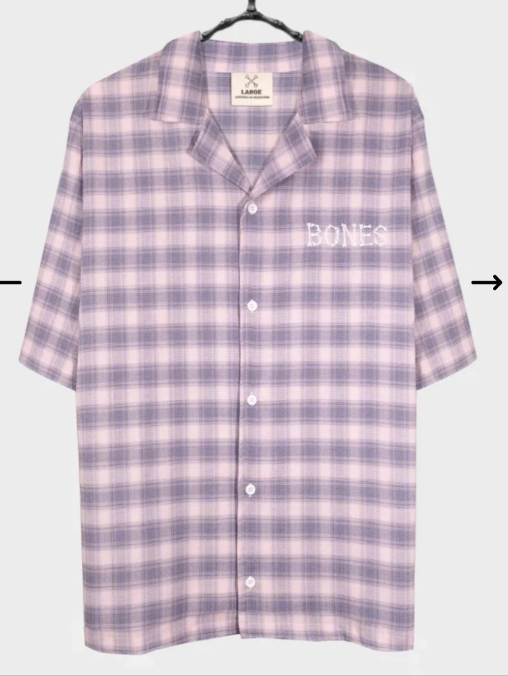 Billy Bones Club Sunday Bowlo Shirt Tartan XL Button Down Casual